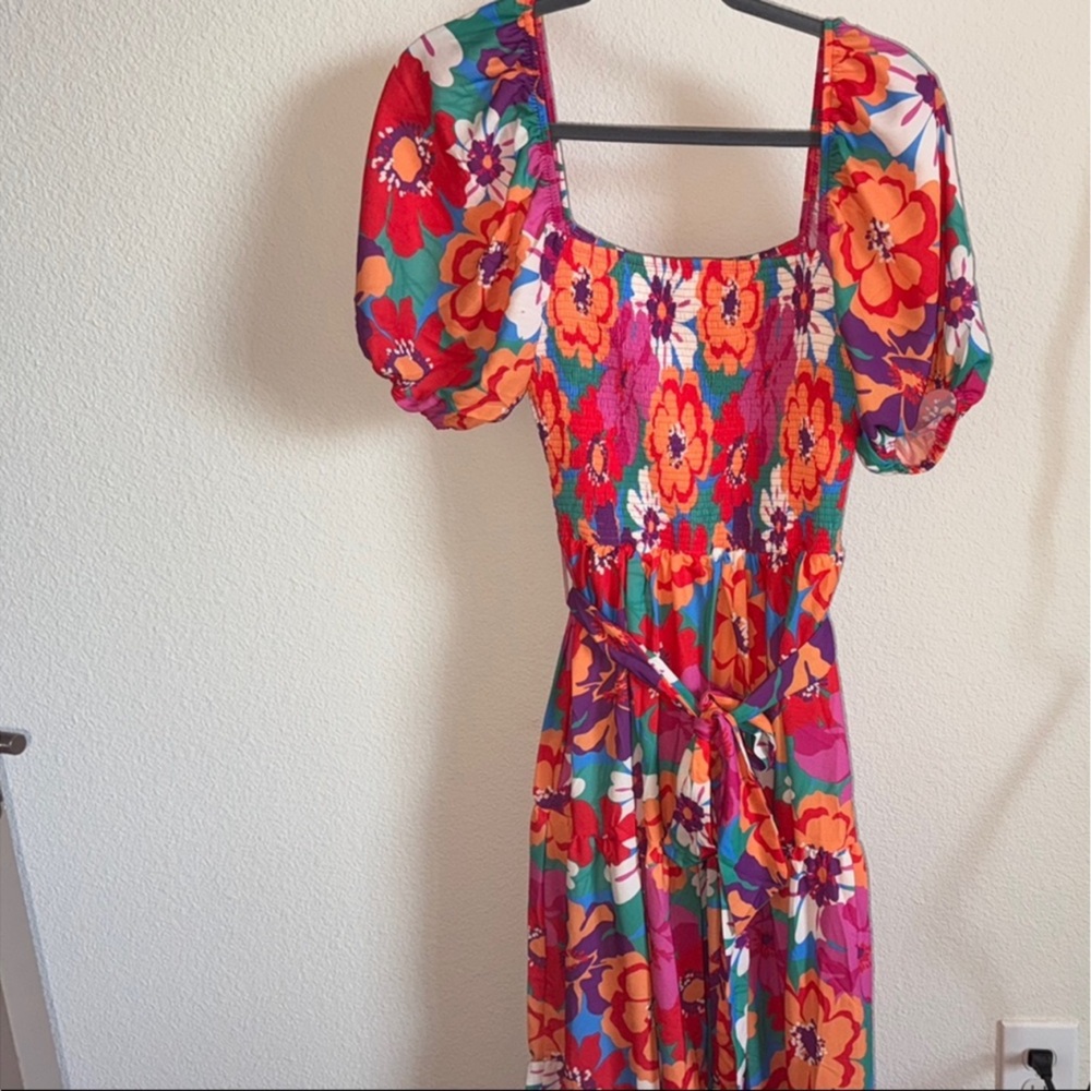 Baltic Born Floral Maxi Dress - Red, Orange, Green